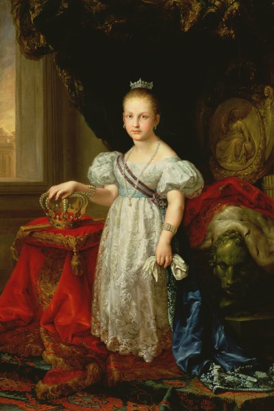 Queen Isabella II (1830-1904) of Spain, 1838 by Vicente Lopez y Portana